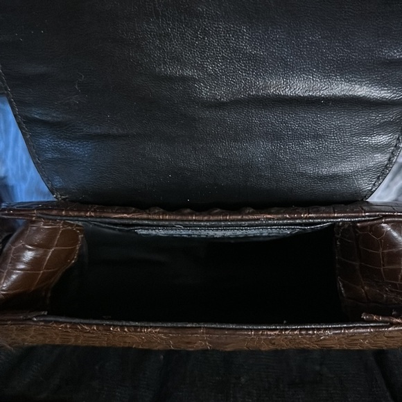 Glen Miller for Ann Turk made in USA. Croc embossed handbag. With dust bag - Picture 8 of 13